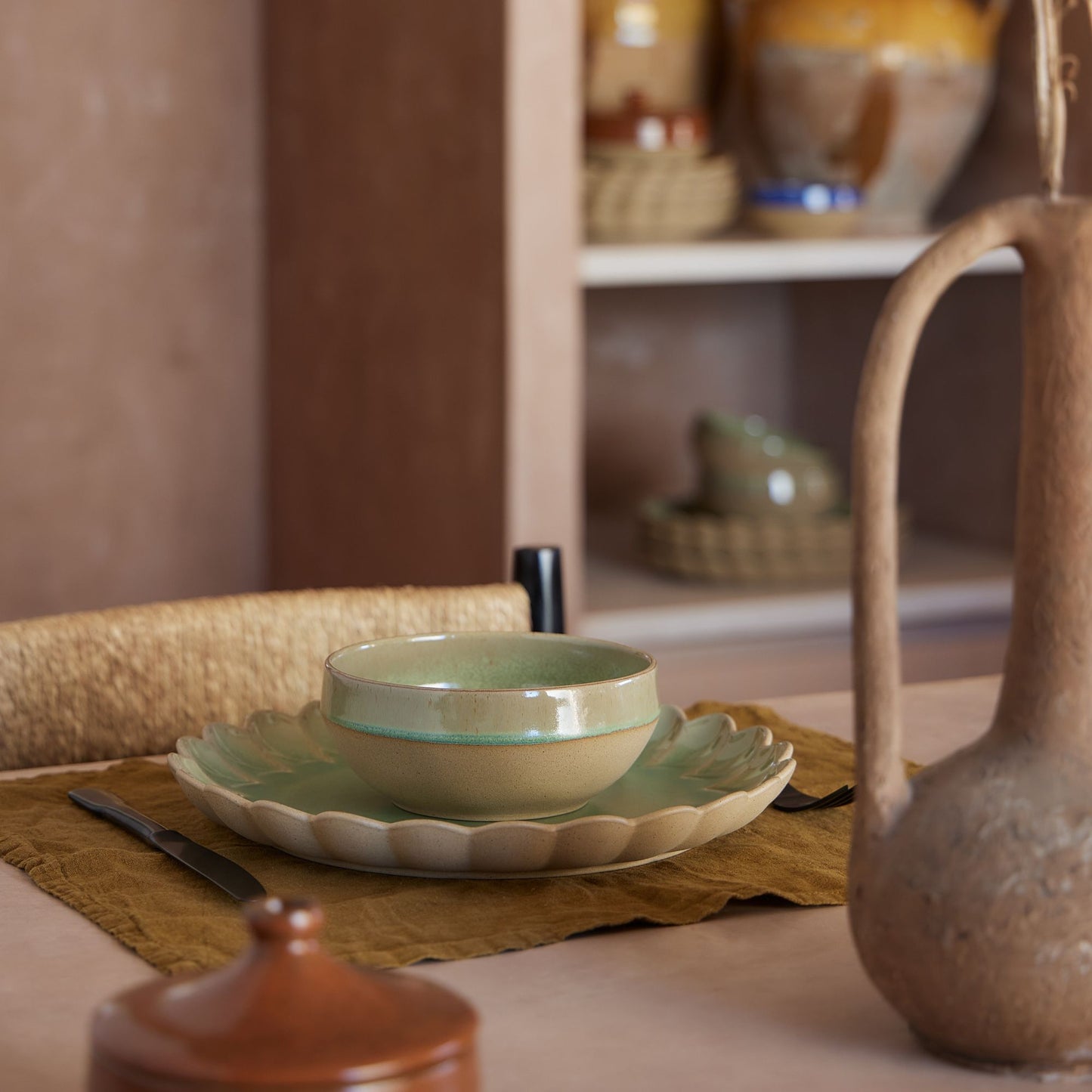 Marrakesh Soup/Cereal Bowl 15cm - Eucalyptus
