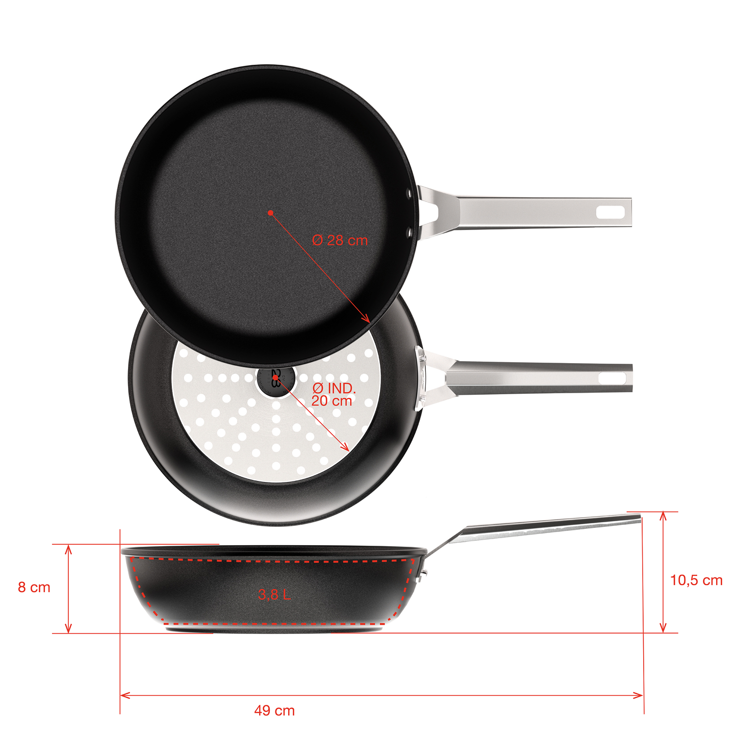 Sautépan 'Air' Induction - 28cm