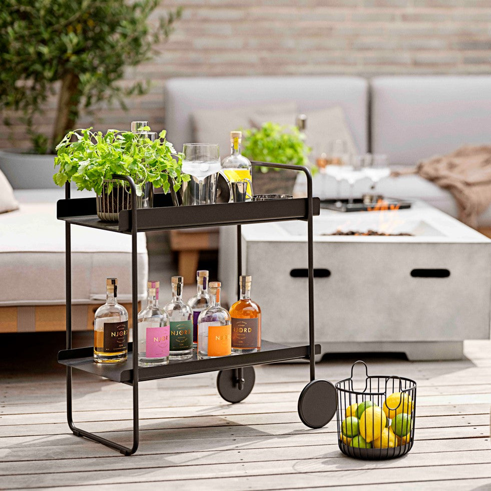 Cocktail Trolley - Black (61x41x66)