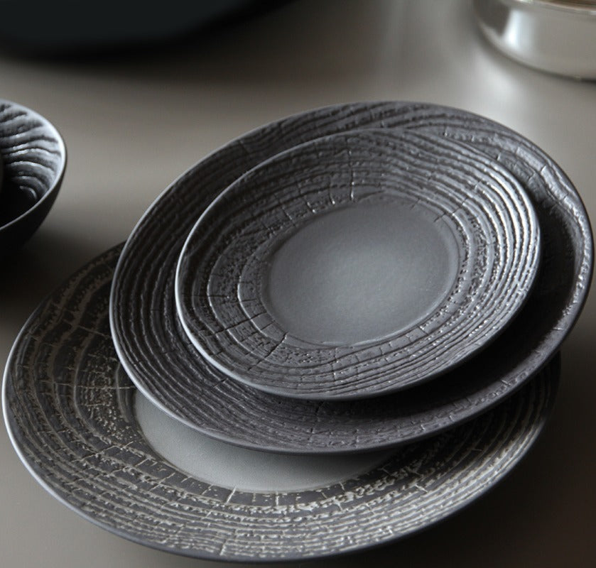 Arborescence Plate 28cm - Black