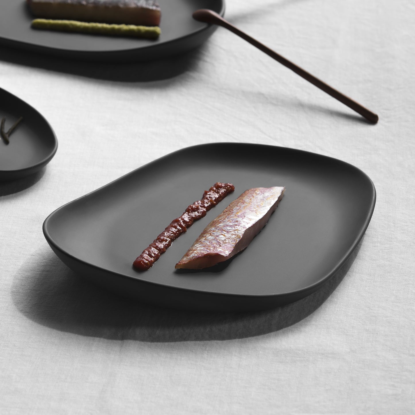 Yayoi Plate 14x11cm - Black