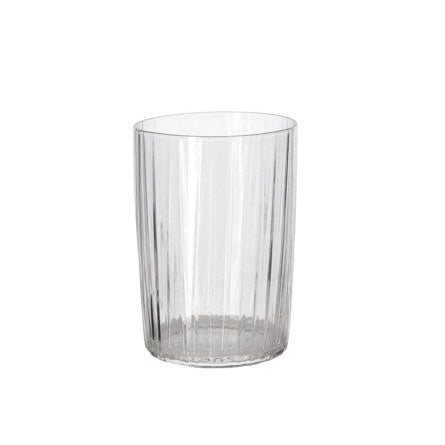 Bitz Ribbed Tumbler - Clear (280ml) (SET OF 4)