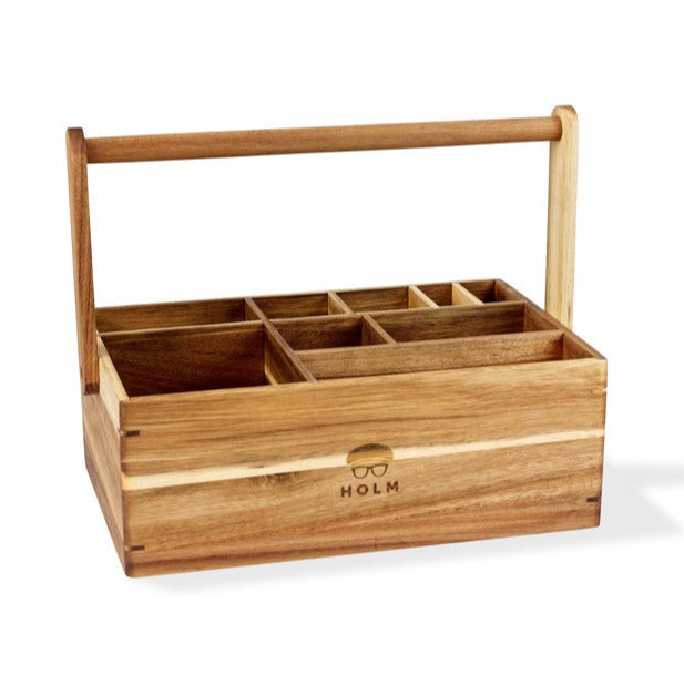 HOLM Wooden Caddy (36x22x27cm)