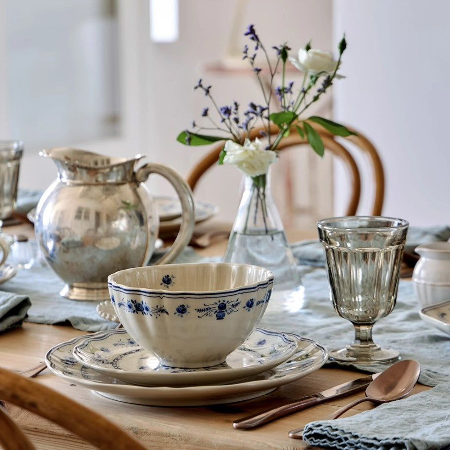 Vila Soup/Cereal Bowl 16cm - Beige/Blue