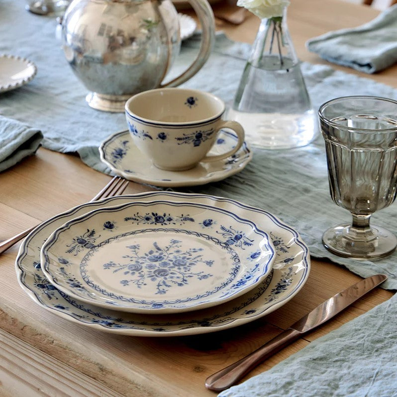 Vila Dinner Plate 27cm - Beige/Blue