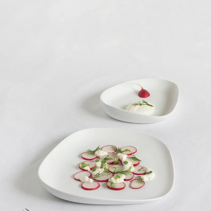 Yayoi Plate 14x11cm - White