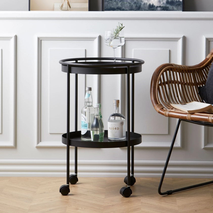 Bar Trolley - Black (40x57cm)