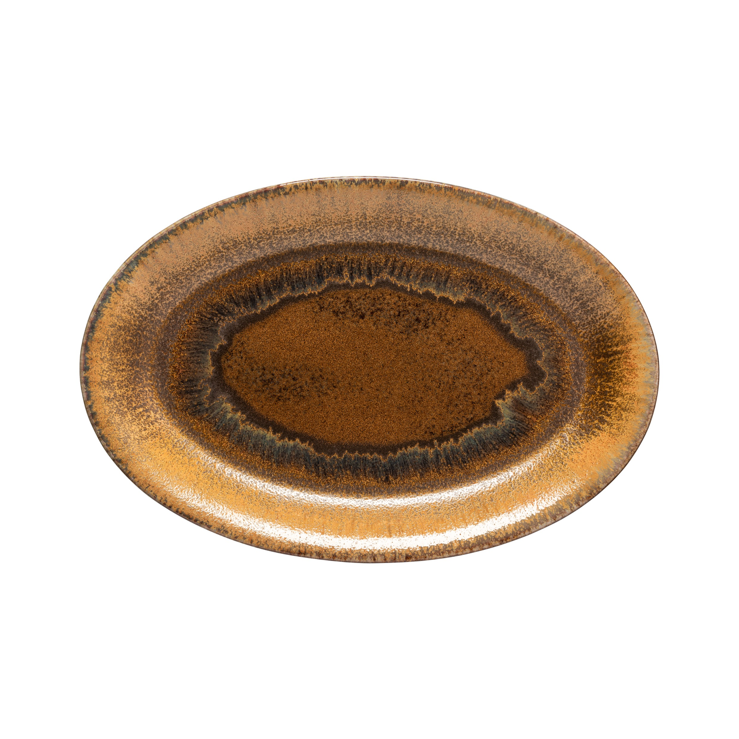 Poterie Oval Platter 46cm - Mocha