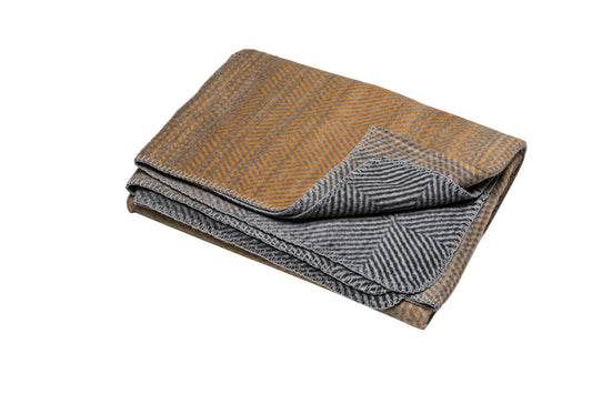 Savona Throw - Gold/Grey (200x150cm)