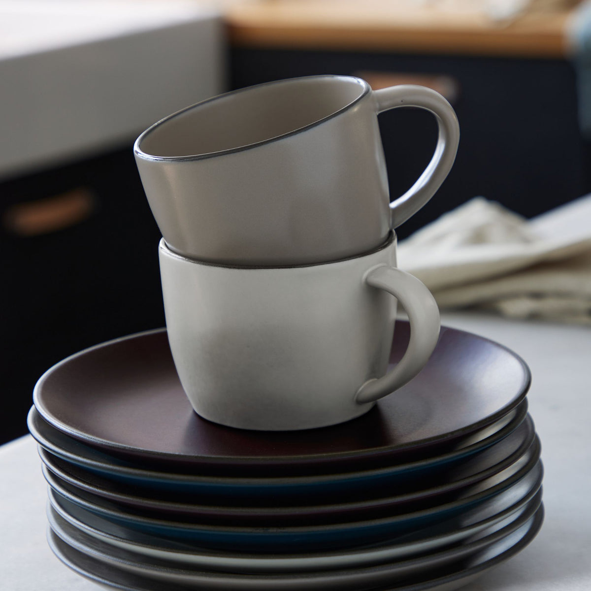 Stacked Organic Mug 360ml - Salt