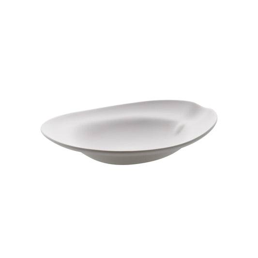 Shell Rimmed Deep Plate 26cm - White