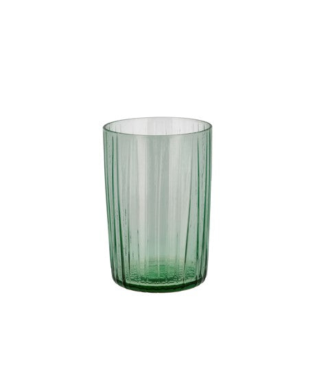 Bitz Ribbed Tumbler - Green (280ml) (SET OF 4)