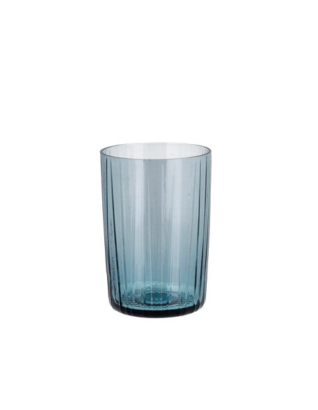 Bitz Ribbed Tumbler - Blue (280ml) (SET OF 4)