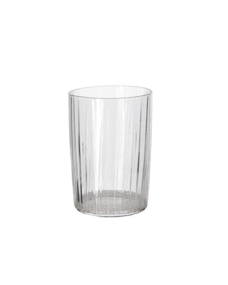 Bitz Ribbed Tumbler - Clear (280ml) (SET OF 4)