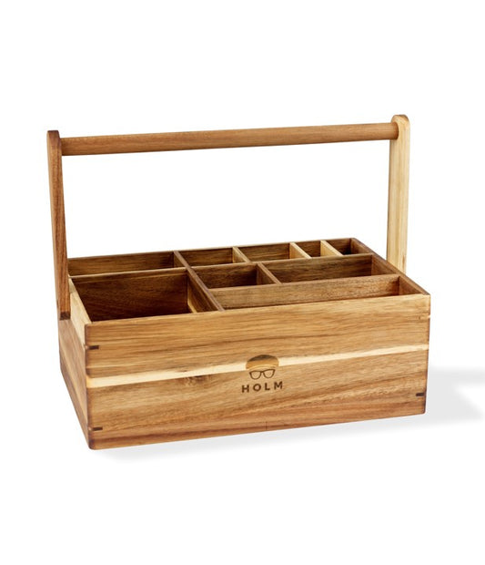 HOLM Wooden Caddy (36x22x27cm)