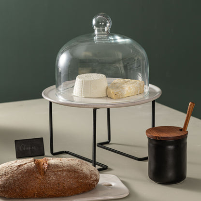 Rectangular Metallic Riser 20x20x17cm - Black