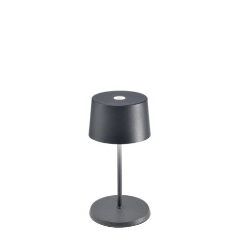 Olivia Mini Table Lamp - Dark Grey (22cm)