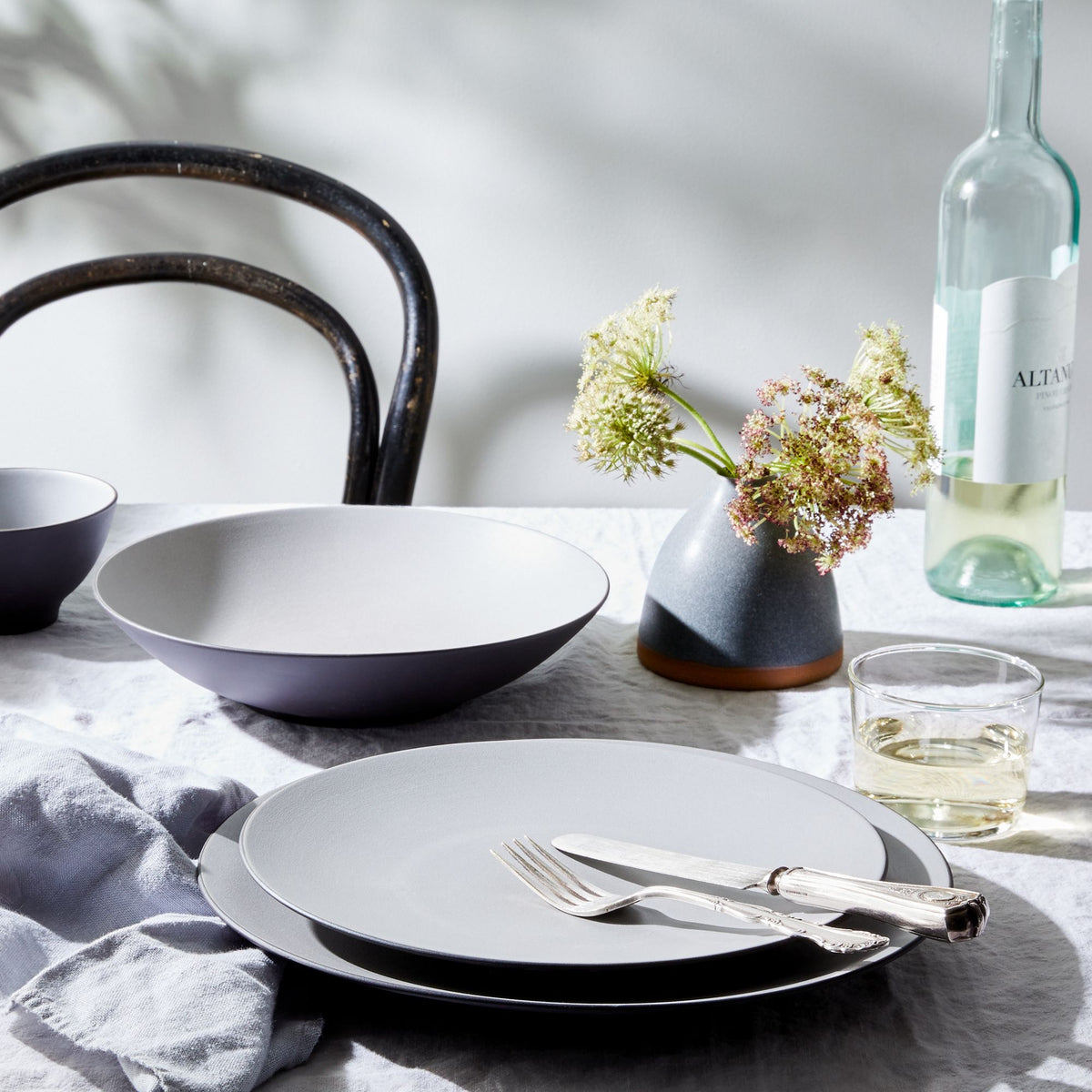 Equinoxe Plate 28cm - Grey