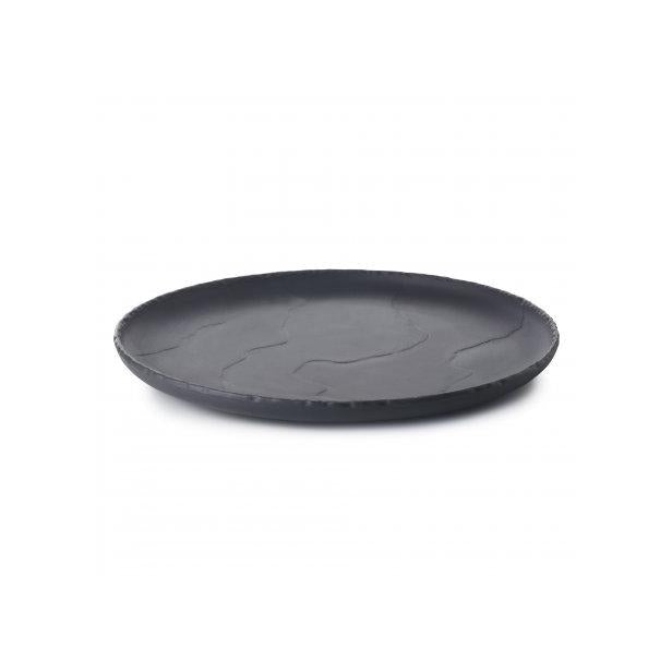 Basalt Coupe Plate 26cm - Matte Black