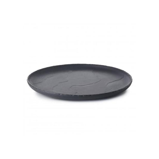 Basalt Coupe Plate 26cm - Matte Black