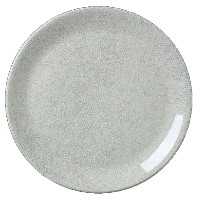 Ink Crackle Coupe Plate 30cm - Grey