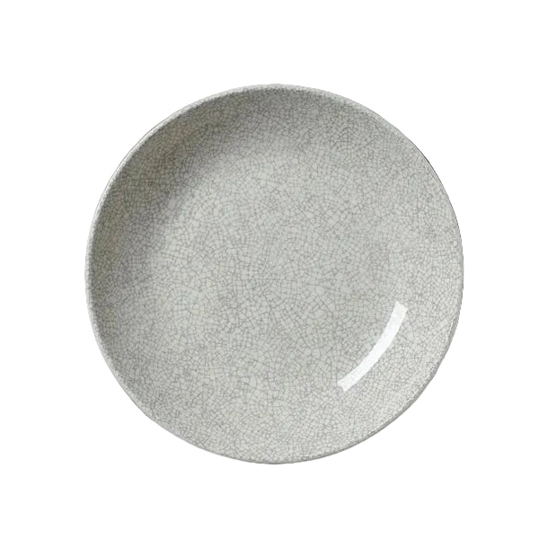 Ink Crackle Coupe Bowl 20.25cm - Grey