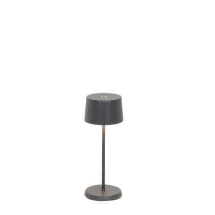 Olivia Micro Table Lamp - Dark Grey (20cm)