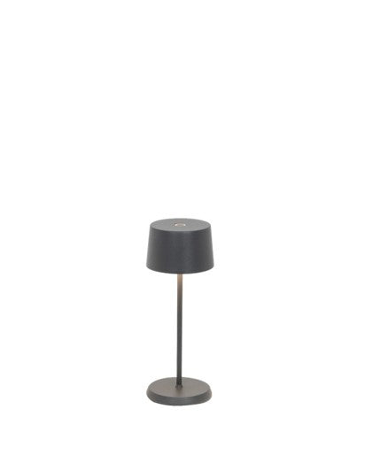 Olivia Micro Table Lamp - Dark Grey (20cm)