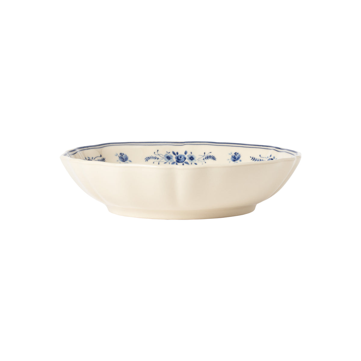 Vila Soup/Pasta Bowl 23cm - Beige/Blue