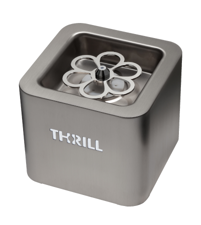 Vortex Cube Glass Chiller - Stainless Steel