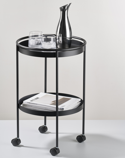 Bar Trolley - Black (40x57cm)