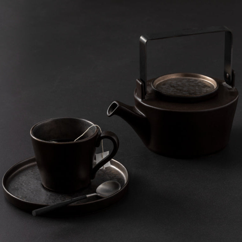 Lagoa Tea Cup and Saucer - Metal
