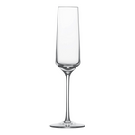 SC Hospitality Belfesta crystal champagne flute with a modern angular bowl design, 215ml capacity.