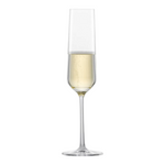 SC Hospitality Belfesta crystal champagne flute with a modern angular bowl design, 215ml capacity.