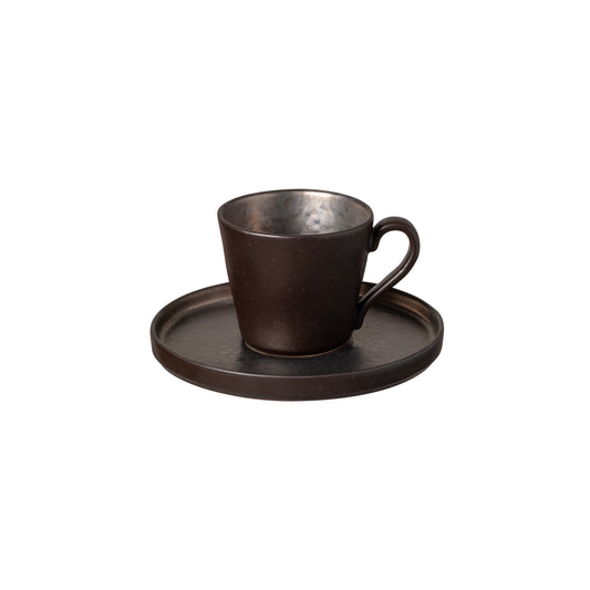 Lagoa Tea Cup and Saucer - Metal