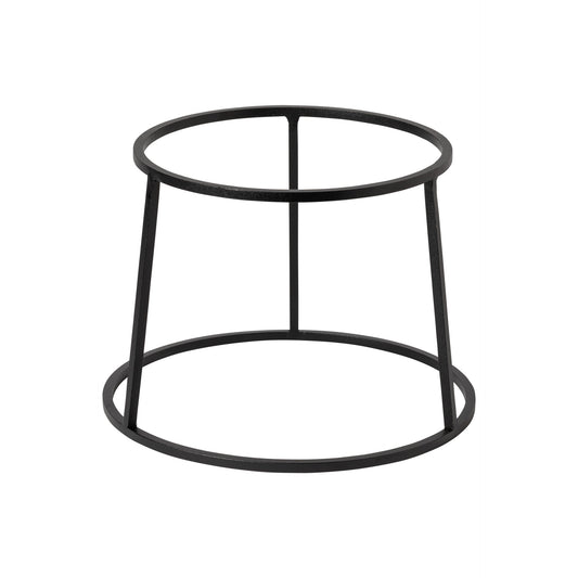 Round Metallic Riser 24x16cm - Black