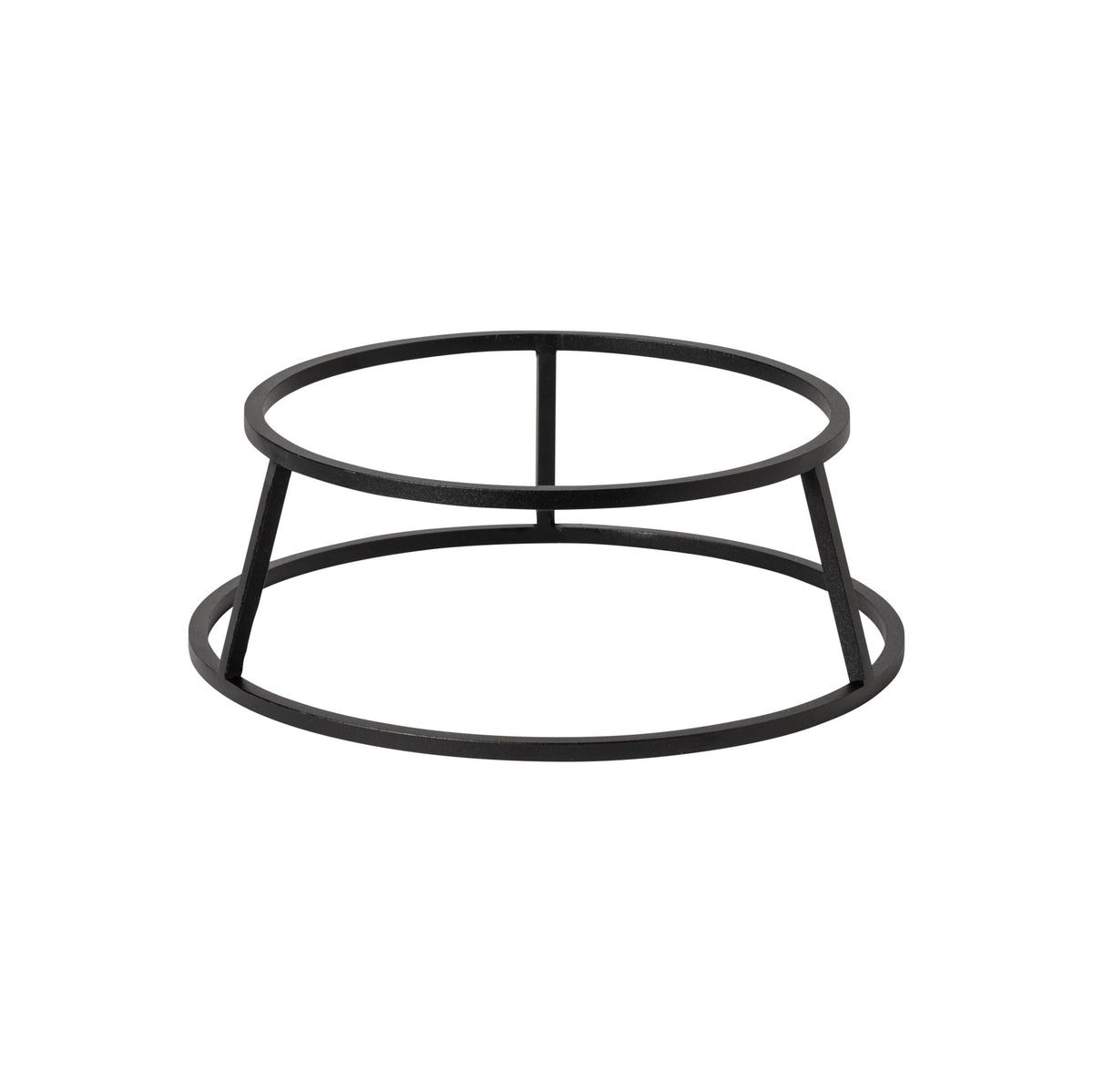 Round Metallic Riser 24x8cm - Black