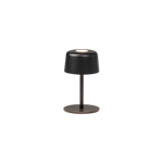 SC Hospitality Ailati 1+1 table lamp in matte black with a minimalist cylindrical shade and warm top-down lighting.