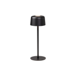 SC Hospitality Ailati 1+1 table lamp in matte black with a minimalist cylindrical shade and slim base