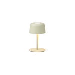 SC Hospitality Ailati 1+1 rechargeable sage green table lamp with a minimalist design and adjustable height stem