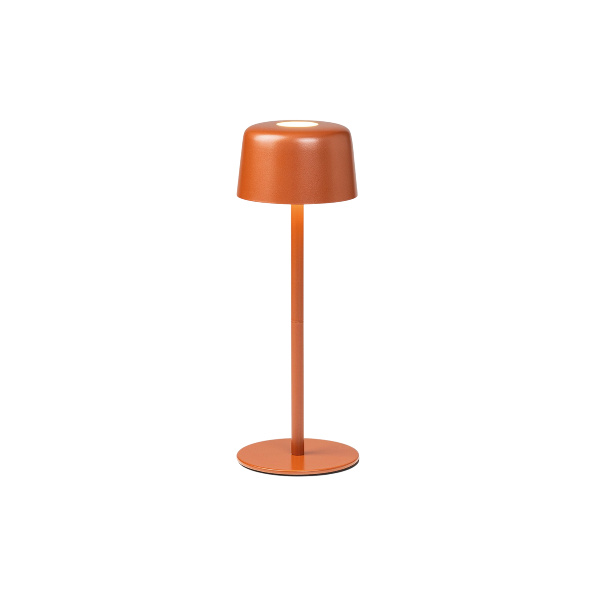 SC Hospitality Ailati 1+1 terracotta table lamp with a minimalist metal design and warm integrated LED light