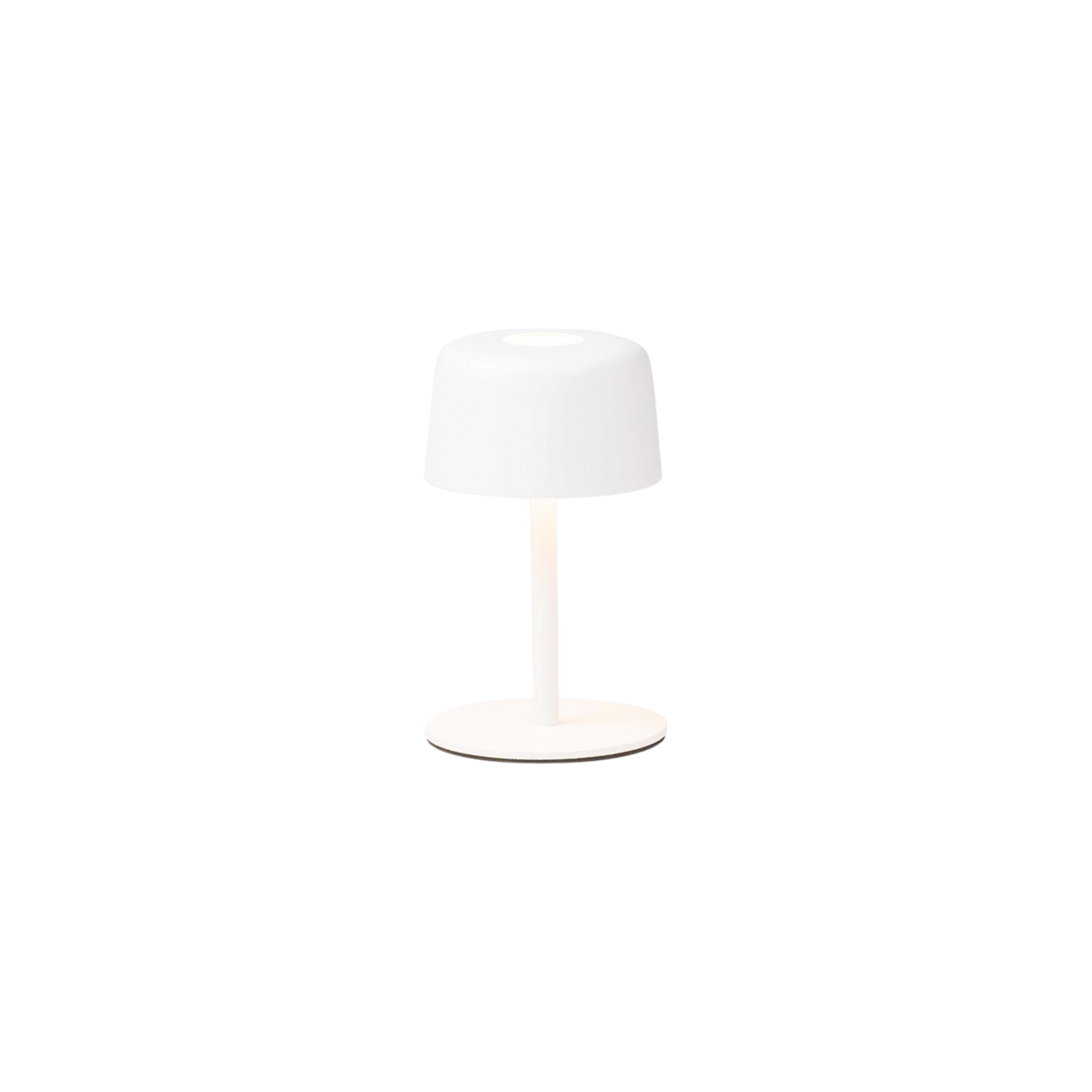 SC Hospitality Ailati 1+1 minimalist white table lamp with a sleek cylindrical base and rounded shade