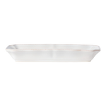 SC Hospitality Alentejo rectangular white ceramic serving tray with a rustic distressed edge detail.