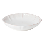 SC Hospitality Alentejo 34cm white ceramic serving bowl with a scalloped edge and subtle rustic detailing