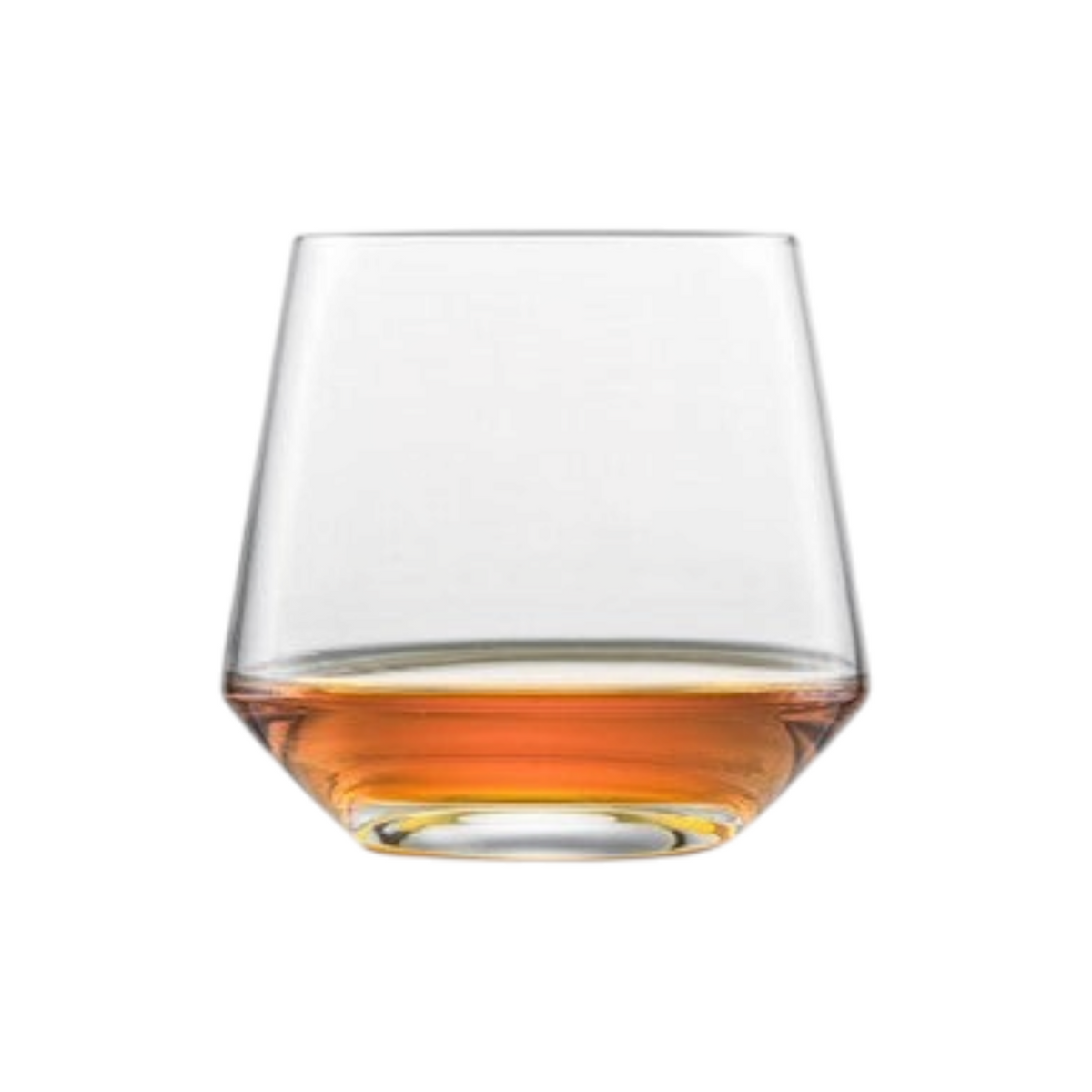 SC Hospitality Belfesta angular crystal whisky tumbler with a heavy base and 389ml capacity.