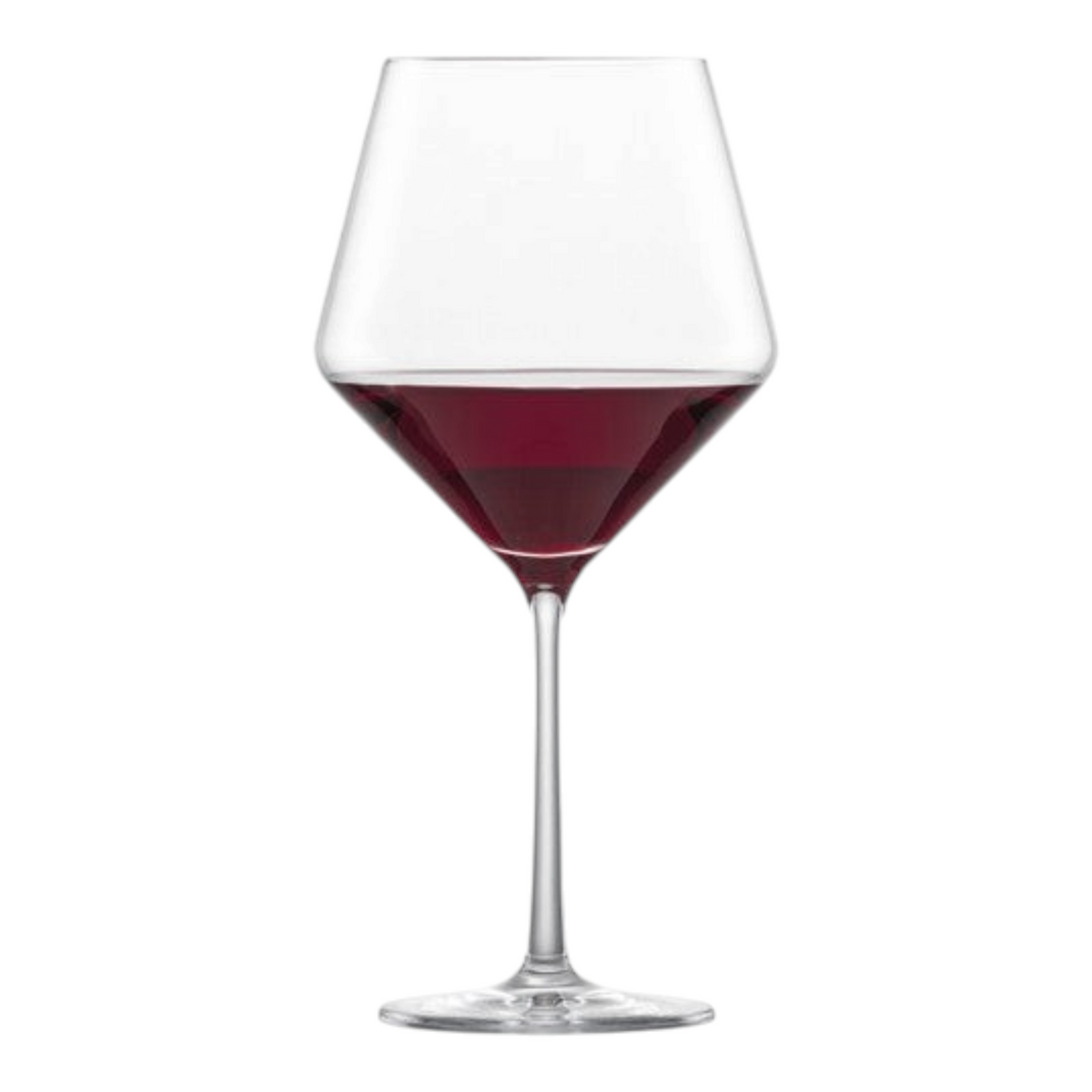SC Hospitality Belfesta burgundy wine glass in Tritan crystal with a modern angular bowl design.