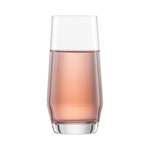 SC Hospitality Belfesta 555ml crystal long drink glass with angular profile and pink beverage