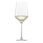 SC Hospitality Belfesta crystal white wine glass with angular bowl design, 408ml capacity.