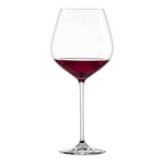 SC Hospitality Fortissimo burgundy wine glass made of Tritan crystal with a long stem and 740ml capacity.