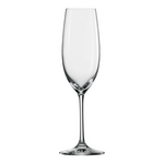 SC Hospitality Ivento Tritan crystal glass champagne flute with a 228ml capacity and elegant stem.